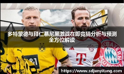 多特蒙德与拜仁慕尼黑激战在即竞猜分析与预测全方位解读